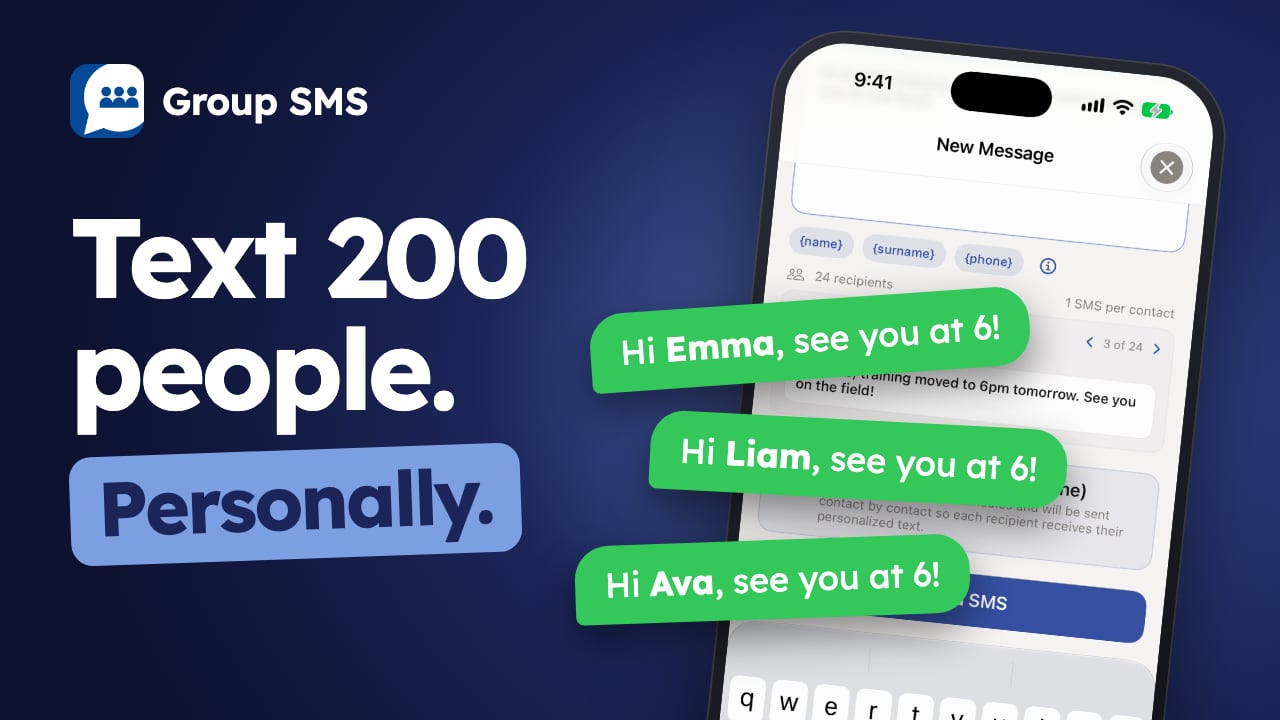 Group SMS 3 per iPhone — video dimostrativo